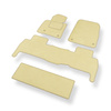 Velourmattor till Toyota Land Cruiser J200 SUV (2007-2021) 7-personers - beige