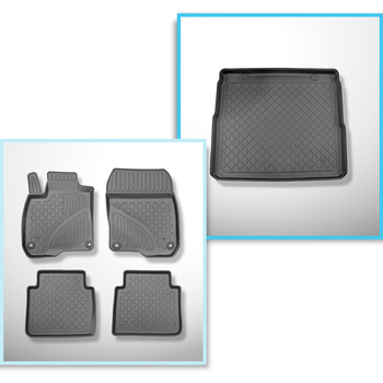 Sats bagagerumsmatta och bilmattor TPE måttillverkade till: Honda CR-V RW V SUV 