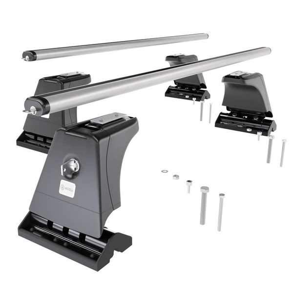 Taklasthållare till Volkswagen Caddy Maxi mk IV Cargo (2016-2021) - silver takräcke - takhållare -fästpunkter - Aluminium