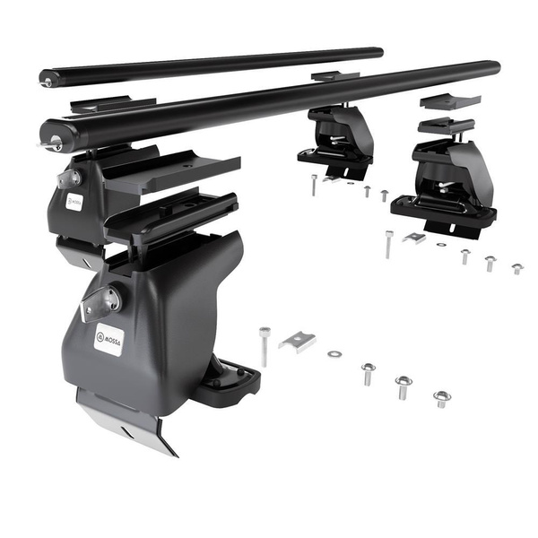 Taklasthållare till Volvo C40 SUV (2022-....) - svart takräcke - takhållare - utan fästelement - Aluminium