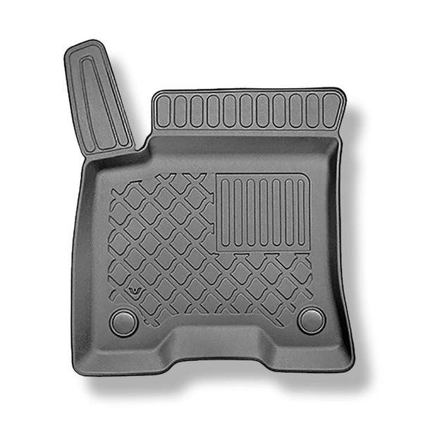 Sats bagagerumsmatta och bilmattor TPE måttillverkade till: Mercedes-Benz EQA H243 SUV (03.2021-....) - övre bagagerum; rörligt golv i översta läget