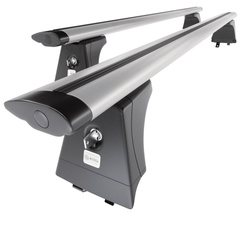 Taklasthållare till Hyundai i40 Kombi (2015-2018) - silver takräcke - takhållare -integrerad reling - Aluminium