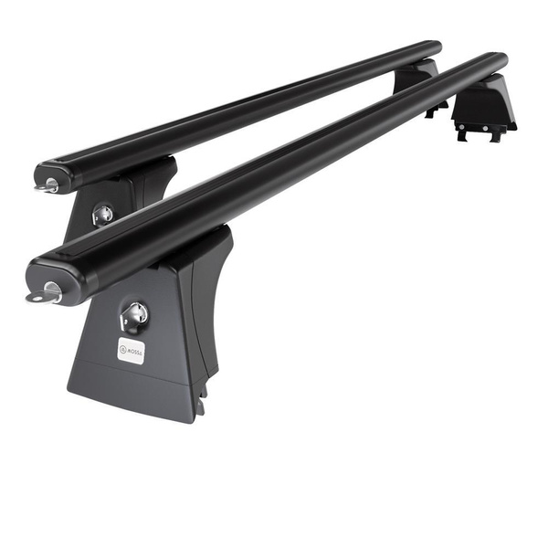 Taklasthållare till Skoda Octavia mk I Kombisedan (2004-2010) - svart takräcke - takhållare - fästpunkter - Aluminium