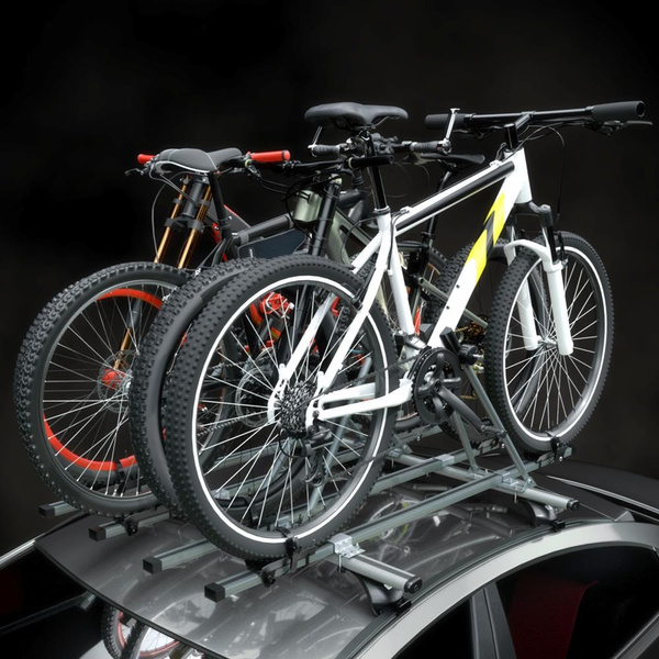 Takmonterad cykelhållare av aluminium - 4xM-08