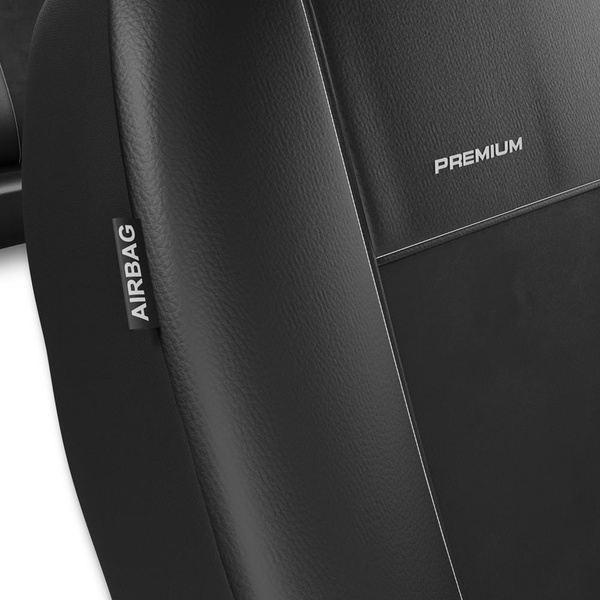 Universella sätesöverdrag till Renault Clio II, III, IV, V (1998-....) - svart