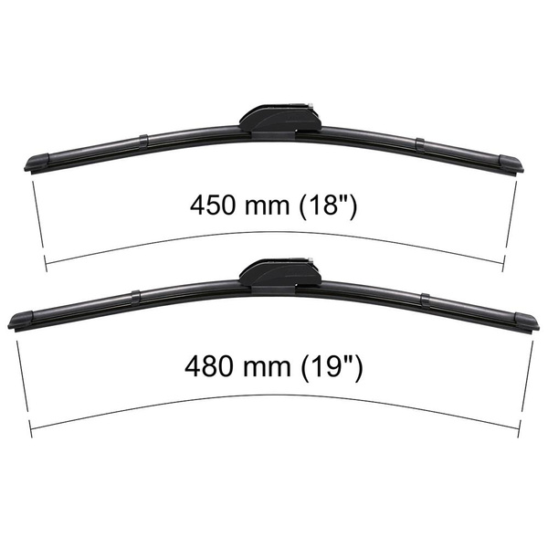 Vindrutetorkarblad till Mini Hatch R50, R53, R56 Kombikupé (06.2001-03.2012) - platta torkarblad