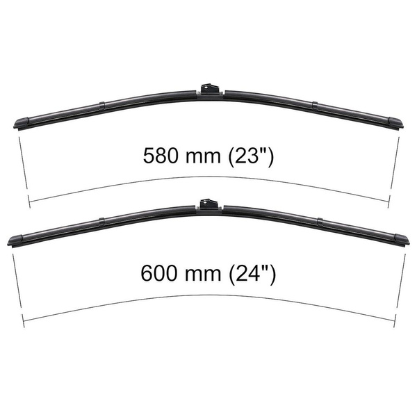 Vindrutetorkarblad till BMW Serie 5 E60, E61 Limousine, Touring (07.2003-08.2010) - platta torkarblad