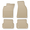 Gummimattor till bil Audi A4 B8 Avant, Limousine (2007-2015) - beige - 4 st.
