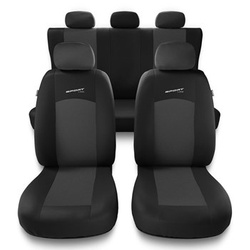 Universella sätesöverdrag till Seat Arona (2017-2019) - mörkgrå