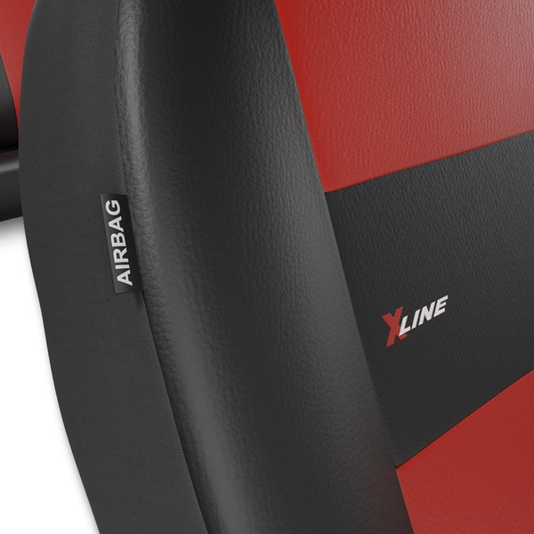 Universella sätesöverdrag till Citroen Xantia I, II (1993-2001) - röd