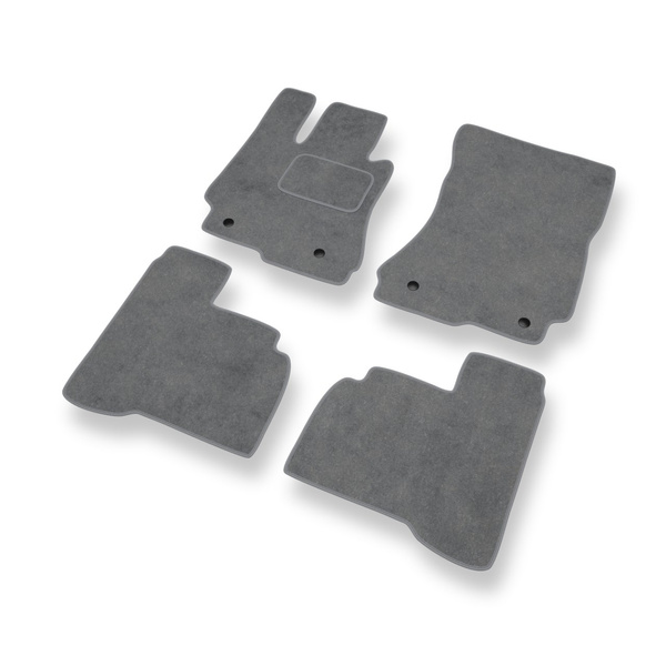 Velourmattor till Mercedes-Benz S-klass W221 Coupé, Limousine (2006-2013) lång version - gråa