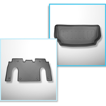 Sats bagagerumsmatta och bilmattor TPE PREMIUM måttillverkade till: Tesla Model 