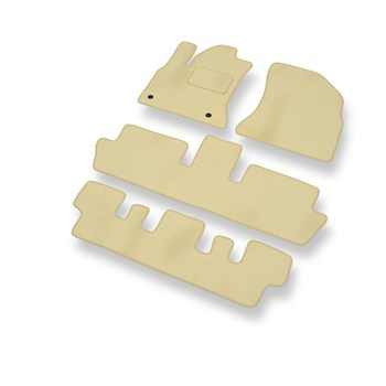 Velourmattor till Citroen C4 Picasso I Minibuss (2007-2013) - beige