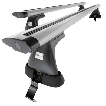 Taklasthållare till Skoda Octavia mk II Kombisedan (2009-2012) - silver takräcke