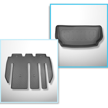 Sats bagagerumsmatta och bilmattor TPE PREMIUM måttillverkade till: Tesla Model 