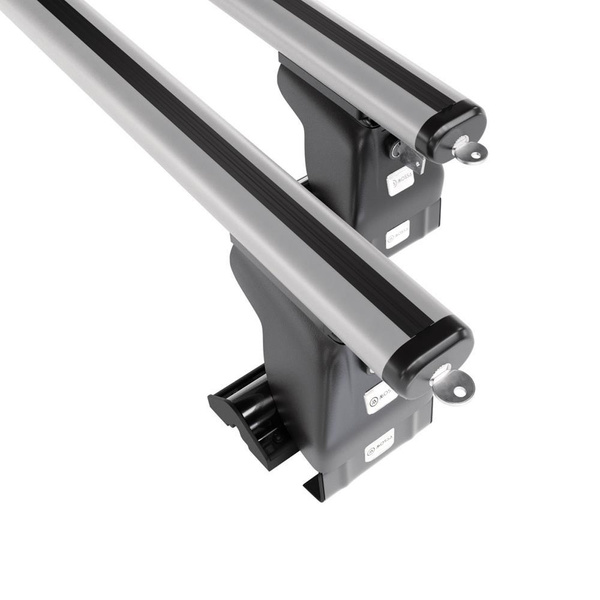 Taklasthållare till Toyota Land Cruiser 100 SUV (2002-2007) - silver takräcke - takhållare -utan fästelement - Aluminium