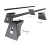 Taklasthållare till Toyota RAV4 V SUV (2019-....) - svart takräcke - takhållare - integrerad reling - Stål