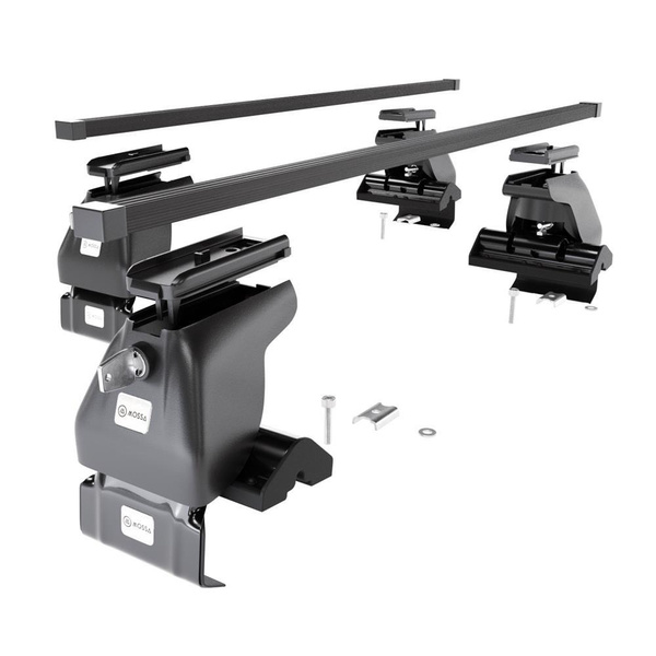 Taklasthållare till Kia Spectra Kombikupé (2004-2009) - svart takräcke - takhållare - utan fästelement - Stål