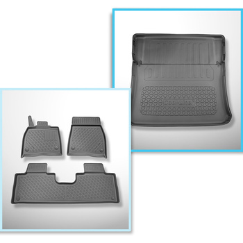 Sats bagagerumsmatta och bilmattor TPE PREMIUM måttillverkade till: Mercedes-Ben