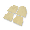 Velourmattor till Saab 9-3 II Cabriolet, SportCombi, SportSedan (2002-2012) - beige