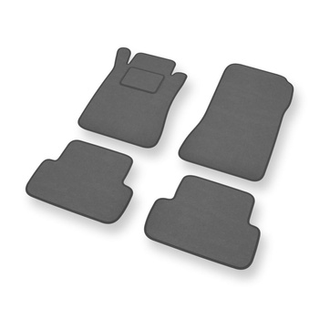 Velourmattor till Mercedes-Benz CLK II W209 Kupé, Cabriolet (2002-2009) - gråa