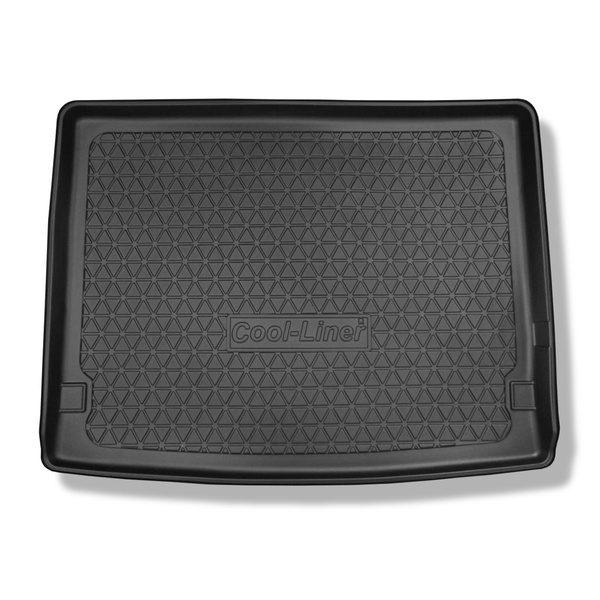 Bagagerumsmattor till Volkswagen Multivan T6 L2 Skåpbil (06.2015-2021) - långt axelavstånd; bakom tredje sätesraden; mattstrolek 124 cm bredd x 100 cm längd