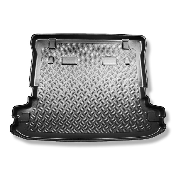 Bagagerumsmattor till Mitsubishi Pajero IV Wagon SUV (04.2007-07.2015) - 5/7 platser; tredje raden nedsänkt; long version