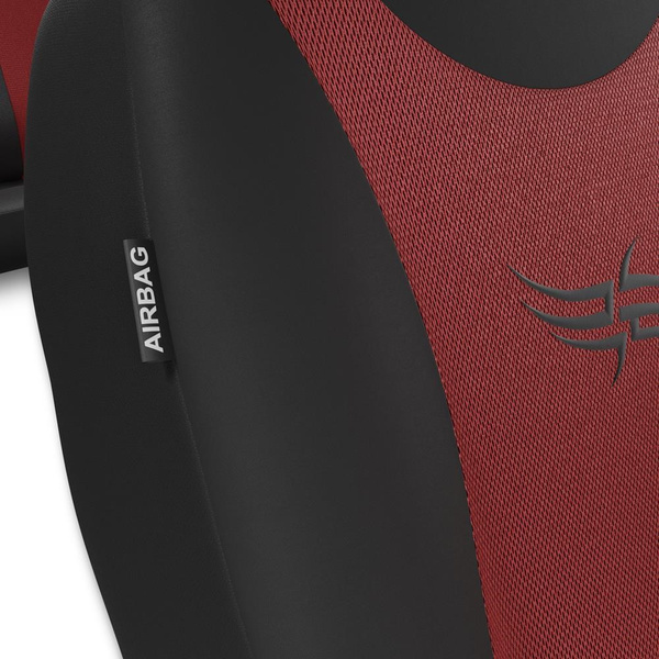 Universella sätesöverdrag till Fiat Bravo I, II (1995-2015) - röd