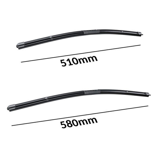 Vindrutetorkarblad till BMW Serie 3 E46 Compact, Kupé, Cabriolet, Limousine, Touring (04.1998-2005) - platta torkarblad