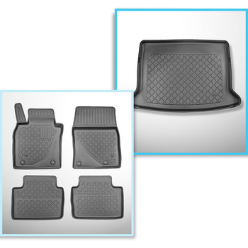 Sats bagagerumsmatta och bilmattor TPE måttillverkade till: Mazda CX-30 SUV (08.
