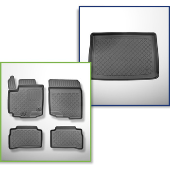 Sats bagagerumsmatta och bilmattor TPE måttillverkade till: Suzuki Vitara 1.5 St