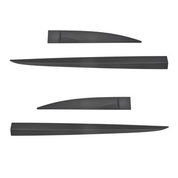 Svarta sidolister till bil Hyundai i10 Kombikupé (2020-....)