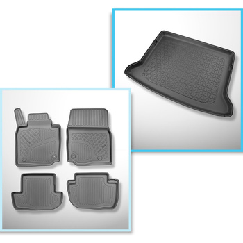 Sats bagagerumsmatta och bilmattor TPE PREMIUM måttillverkade till: Mazda MX-30 