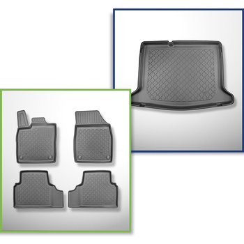 Sats bagagerumsmatta och bilmattor TPE måttillverkade till: Volkswagen ID.3 Komb