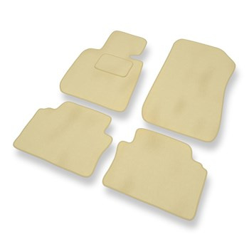 Velourmattor till BMW Serie 3 M3 IV E90 Limousine (2007-2013) - beige