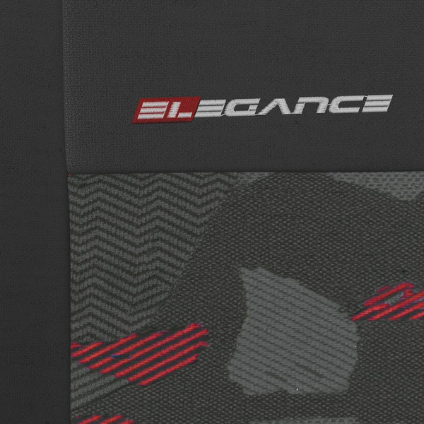 Universella sätesöverdrag till Renault Thalia I, II (2001-2012) - röd