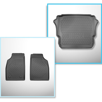 Sats bagagerumsmatta och bilmattor TPE PREMIUM måttillverkade till: Ligier JS60 