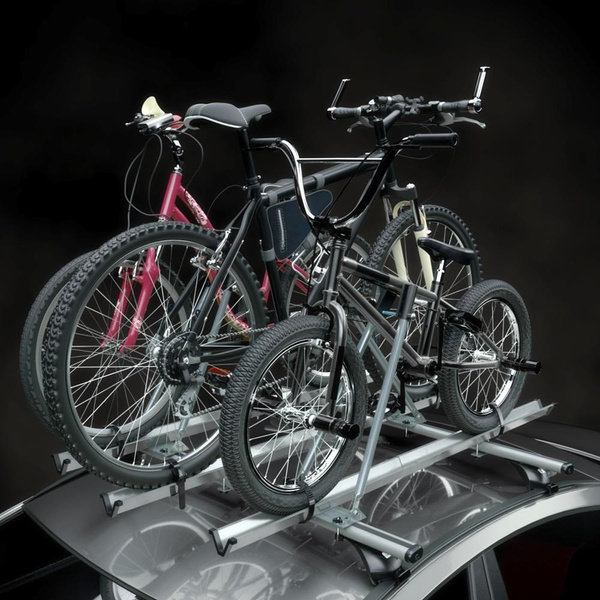 Takmonterad cykelhållare av aluminium - 3xM-42