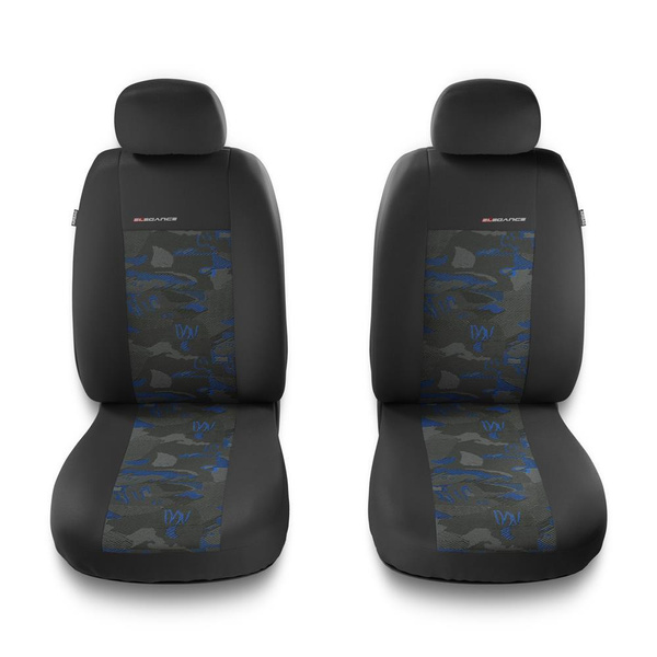 Universella sätesöverdrag till Fiat Panda II, III (2003-....) - blå