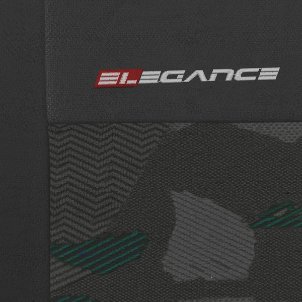 Universella sätesöverdrag till Fiat Panda II, III (2003-....) - grön