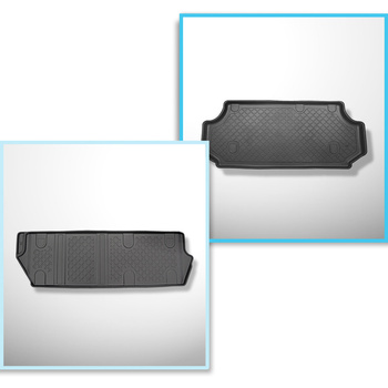 Sats bagagerumsmatta och bilmattor TPE måttillverkade till: Mercedes-Benz Vito B