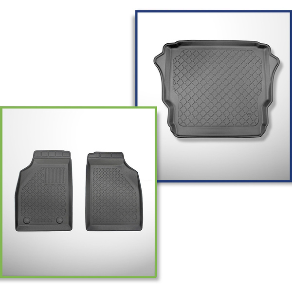Sats bagagerumsmatta och bilmattor TPE måttillverkade till: Ligier JS60 SUV (09.2020-....)