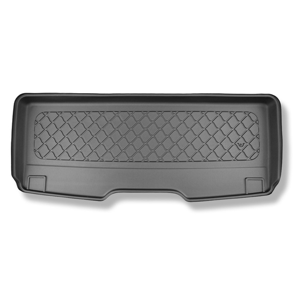 Bagagerumsmattor till Volkswagen Multivan T7 Skåpbil (10.2021-....) - kort axelavstånd; bakom tredje sätesraden; även till eHybrid PHEV-version