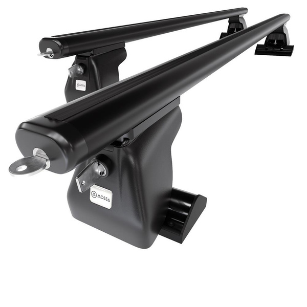 Taklasthållare till Jeep Commander SUV (2006-2010) - svart takräcke - takhållare - T-profil - Aluminium