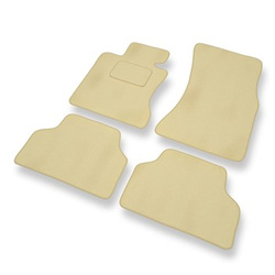 Velourmattor till BMW Serie 5 M5 IV E60 Limousine (2005-2010) - beige