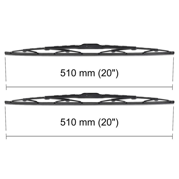 Vindrutetorkarblad till Mitsubishi Pajero III SUV (02.2000-08.2006) - standard torkarblad
