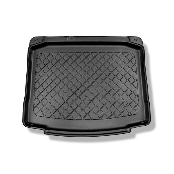 Bagagerumsmattor till Skoda Karoq SUV (11.2017-....) - nedre bagagerum; med nödreservhjul eller reparationssats; utan multifunktionellt golv