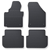 Gummimattor till bil Volkswagen Touran II Minibuss (2010-2015) - svart - 4 st.