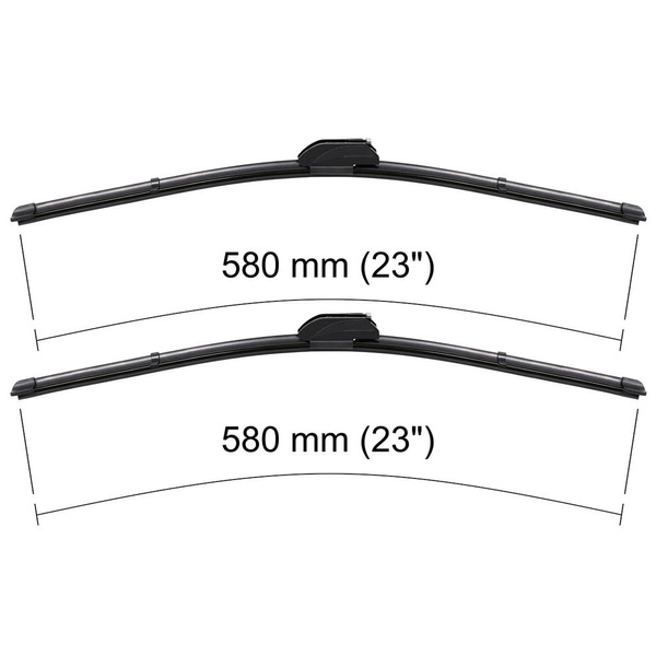 Vindrutetorkarblad till Saab 9-5 I Kombi, Sedan (06.1997-07.2007) - platta torkarblad