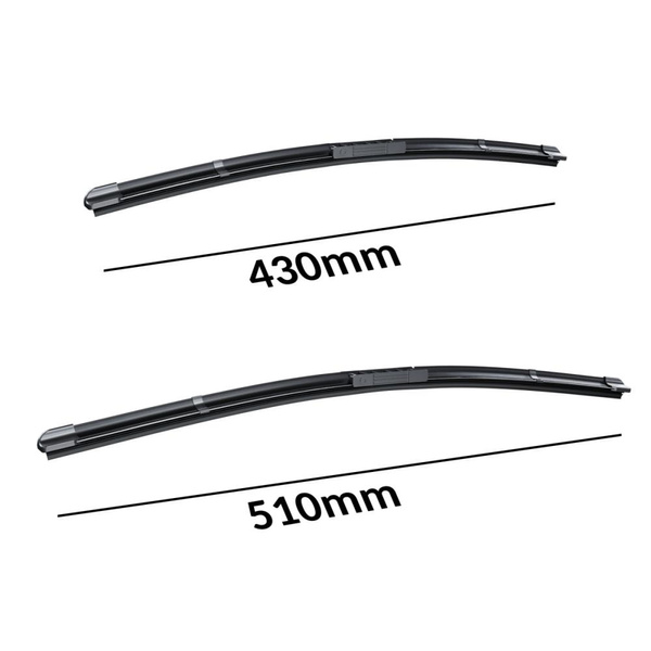 Vindrutetorkarblad till Opel Corsa C Kombikupé, Sedan, Skåpbil (09.2000-09.2006) - platta torkarblad